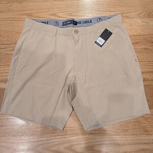Palm Golf Co PGC Shorts Men’s 36 Khaki Performance Stretch 9” Inseam NWT